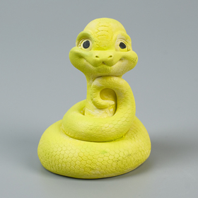Фигура "Змейка Фея" лимонная, 7х6см
