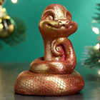 Фигура "Змейка Фея" бордовая-золото, 7х6см - Фото 2