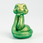 Фигура "Змея Полоз" светло-зеленая, 6х5см - фото 321785586