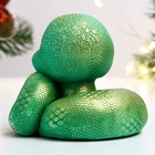 Фигура "Змея Хвостатик" светло-зеленая, 6х6см - Фото 3