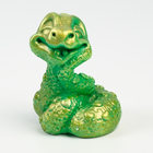 Фигура "Змея малыш" светло-зеленая, 5х4см - фото 321785618