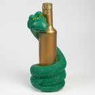 Фигура "Змея с бутылкой" изумрудная, 30см - фото 10111550