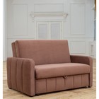 Прямой диван «Бари», механизм аккордеон, велюр, цвет selfie cocoa - фото 110681761