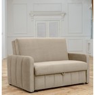 Прямой диван «Бари», механизм аккордеон, велюр, цвет selfie cream - фото 110681769