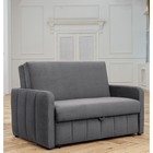 Прямой диван «Бари», механизм аккордеон, велюр, цвет selfie grey - фото 110681777