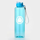 Бутылка для воды «Люби себя», 600 мл, цвет голубой - Фото 2