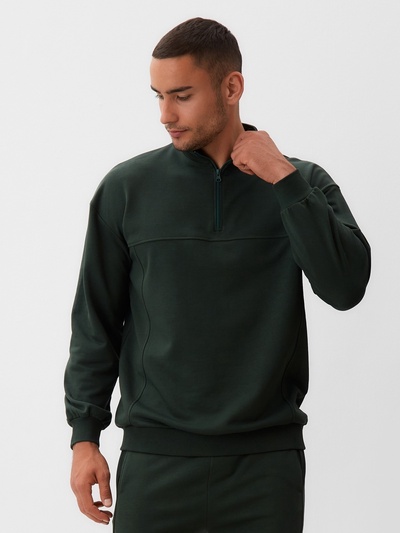 Джемпер мужской MINAKU: Casual Collection MAN, размер 52, хаки