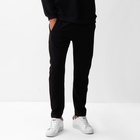 Брюки мужские MINAKU: Casual Collection MAN, размер 50, чёрные - Фото 1