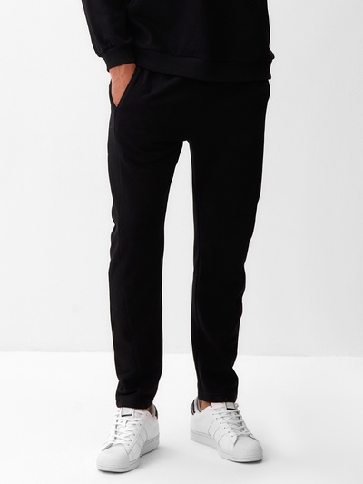 Брюки мужские MINAKU: Casual Collection MAN цвет чёрный, р-р 56