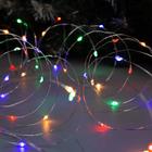 УЦЕНКА Гирлянда «Нить», 5 м, роса, IP20, 50 LED, батарейки AAх3 (не в комплекте), 2 режима, серебристая нить, свечение тёплое белое/мульти - Фото 5