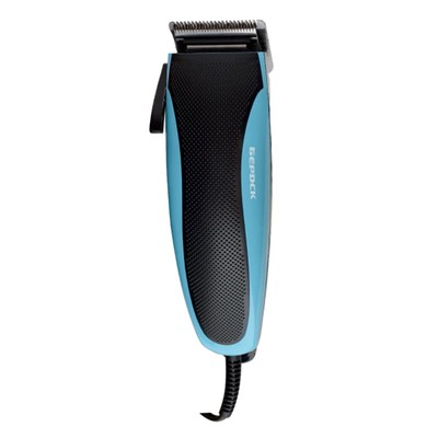 Машинка для стрижки Бердск 5104С, 8 Вт, 3/6/9/12 мм, от сети, черно-голубая