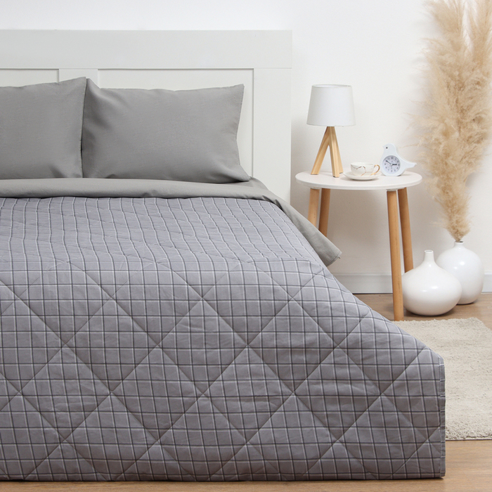 

Покрывало LoveLife евро Gray cage 200*210±5см, новосатин, 100%п/э