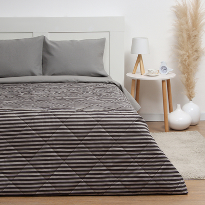 Покрывало евро макси LoveLife Strip, 240×210±5 см, новосатин