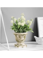 Искусственный цветок в горшке «Скабиоза экстра», 9×18 см, МИКС - Фото 3