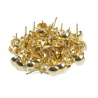 Лента декоративных гвоздей ТУНДРА, длина 1 м, 11?16 мм, золото, 10 шт. (комплект 10 шт) - фото 24641050