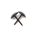 Лента декоративных гвоздей ТУНДРА, длина 1 м, 11?16 мм, античная бронза, 10 шт. (комплект 10 шт) - фото 26388679