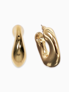 Серьги-кольца «Тренд» мятые, круг, цвет золото  (артикул 10470447)  большой выбор товаров оптом и в розницу по низким ценам с доставкой