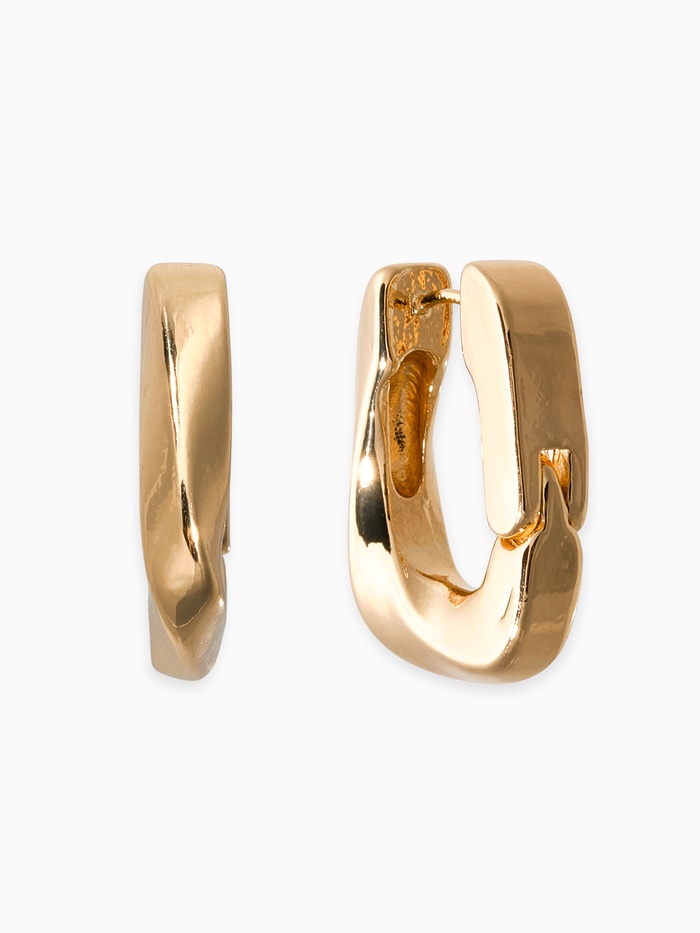 Серьги металл «Богема», изгиб, цвет золото