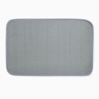 Коврик для ванной Этель Basic, цв. серый, 40х60 см - фото 10085699