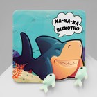 Серьги из полимерной глины «Акула», цвет голубой - Фото 1