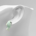 Серьги из полимерной глины «Акула», цвет голубой - Фото 3