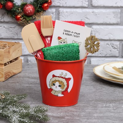 Новогодний подарочный набор «Доляна» New Year's cats