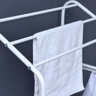 Стеллаж с двойной корзиной для белья и перекладинами, 2-х ярусный, 60×35×160 см, белый - Фото 6