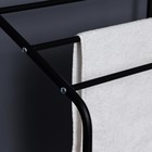 Стеллаж с двойной корзиной для белья и перекладинами, 2-х ярусный, 60×35×160 см, чёрный - Фото 6