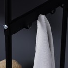 Стеллаж с двойной корзиной для белья и перекладинами, 2-х ярусный, 60×35×160 см, чёрный - Фото 7