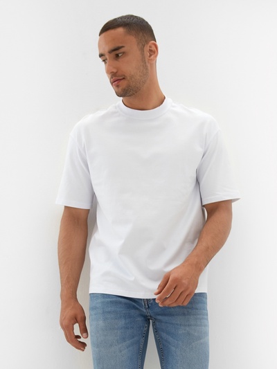 Футболка мужская MINAKU OVERSIZE FIT, размер 48, белая
