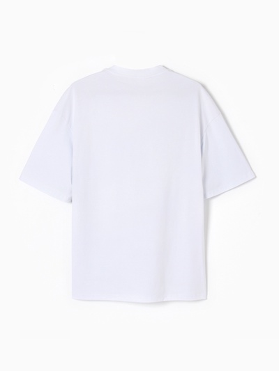 Футболка мужская MINAKU OVERSIZE FIT, размер 48, белая