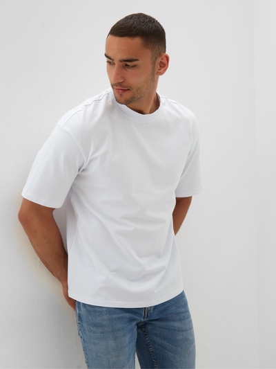 Футболка мужская MINAKU OVERSIZE FIT, размер 52, белая