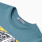 Футболка для мальчика, цвет серо-зелёный, рост 122 см 10651131