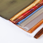 Лоскут для рукоделия 10 видов 50×50 см: атлас, сетка, мех, ткань в клетку - Фото 2