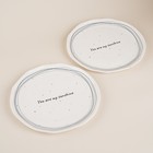 Тарелки SL Home «Милый дом», d=27 см, набор 2 шт., фарфор, белые - Фото 4