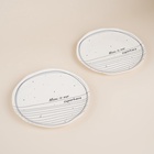 Тарелки SL Home «Милый дом», d=21 см, фарфор, набор 2 шт., белые - Фото 3