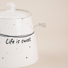 Сахарница SL Home «Милый дом», 180 мл, 9×7 см, фарфор, белая - Фото 2