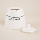 Сахарница SL Home «Милый дом», 180 мл, 9×7 см, фарфор, белая - Фото 3