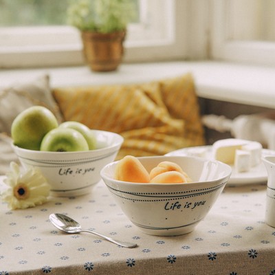 Салатники SL Home «Милый дом», 700 мл, d=16 см, фарфор, набор 2 шт., белые