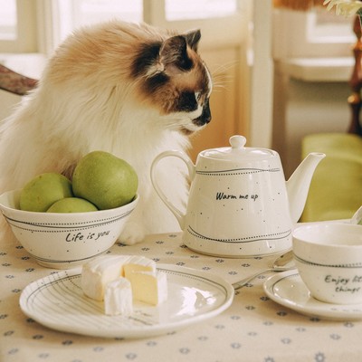 Салатники SL Home «Милый дом», 700 мл, d=16 см, фарфор, набор 2 шт., белые