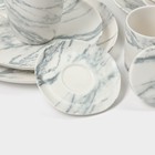 Набор тарелок десертных фафрфоровых Magistro Real Marble, d=21 см, 2 шт - Фото 11