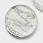 Набор тарелок десертных фафрфоровых Magistro Real Marble, d=21 см, 2 шт - фото 5165751