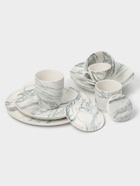 Кружки Magistro Real Marble, 400 мл, набор 2 шт., фарфор, белые - Фото 7