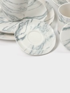 Кружки Magistro Real Marble, 400 мл, набор 2 шт., фарфор, белые - Фото 8