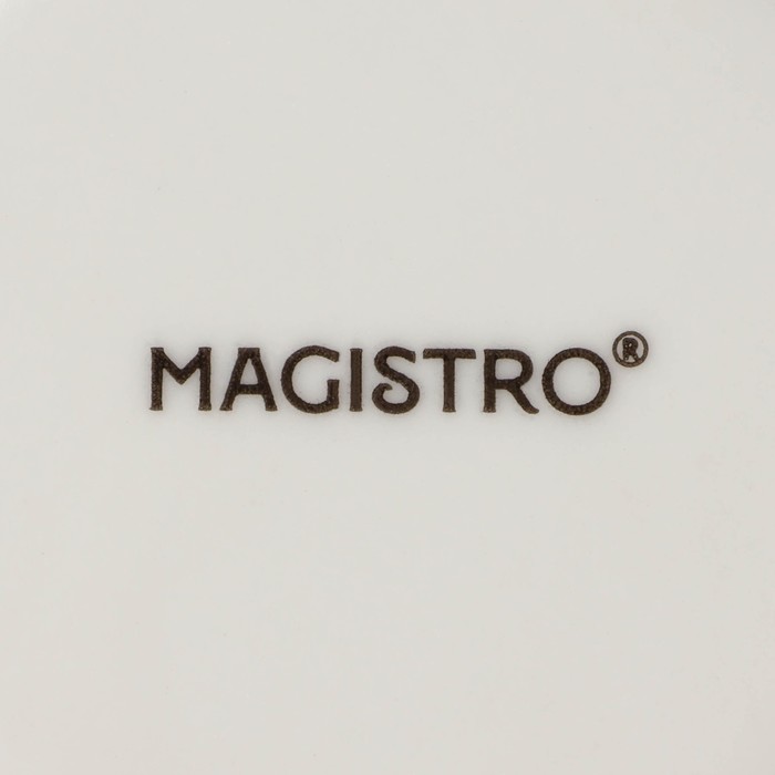 Блюдо фарфоровое для подачи Magistro Real Marble, 25×14 см