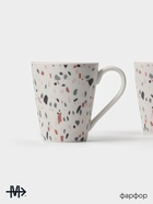 Набор кружек Magistro Terazzo, 350 мл, 2 шт., фарфор, белый - Фото 2