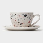 Набор чайный Magistro Terazzo, 4 предмета: 2 чашки 150 мл, 2 блюдца d=12.5 см, фарфор - Фото 4