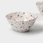 Салатники Magistro Terazzo, 1.4 л, 20×9 см, набор 2 шт., фарфор, белые - Фото 4