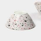 Салатники Magistro Terazzo, 1.4 л, 20×9 см, набор 2 шт., фарфор, белые - Фото 6