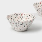 Салатники Magistro Terazzo, 700 мл, 16×7.4 см, набор 2 шт., фарфор, белые - Фото 4